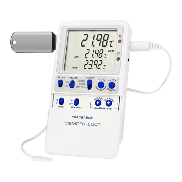 Traceable Memory-Loc Data Logging Thermometer -58 To 158F Ea