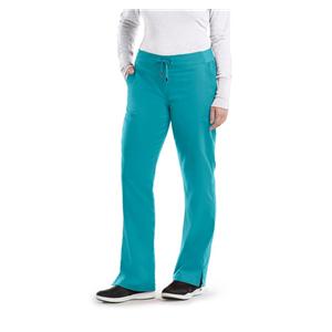 Greys Anatomy Cargo Pant Adult Womens Teal 4277 Modern Fit Straig...