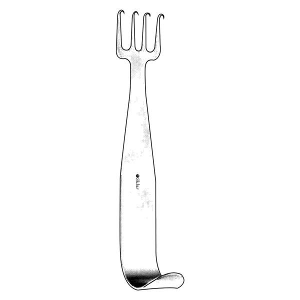 Flap Retractor 4" Stainless Steel Non-Sterile Reusable Each