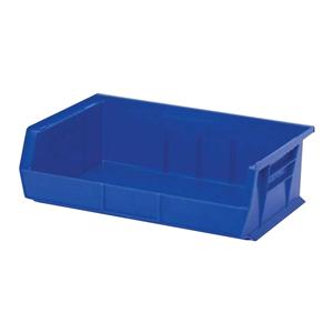 Storage Bin Blue Polymer With Label Slot 16-1/2x10-7/8x5" Ea
