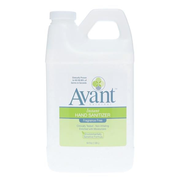 Avant Gel Sanitizer 64 oz Ethyl Alcohol Fragrance Free Each, 3 EA...