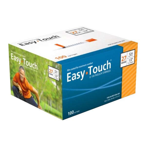 Insulin Syringe/Needle 27gx1/2" 5cc Orange _ No Dead Space 500/Ca