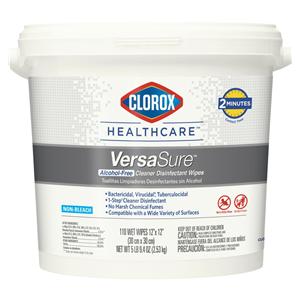 Wipes Surface Disinfectant Clorox VersaSure 12 in x 12 in Tub 110...