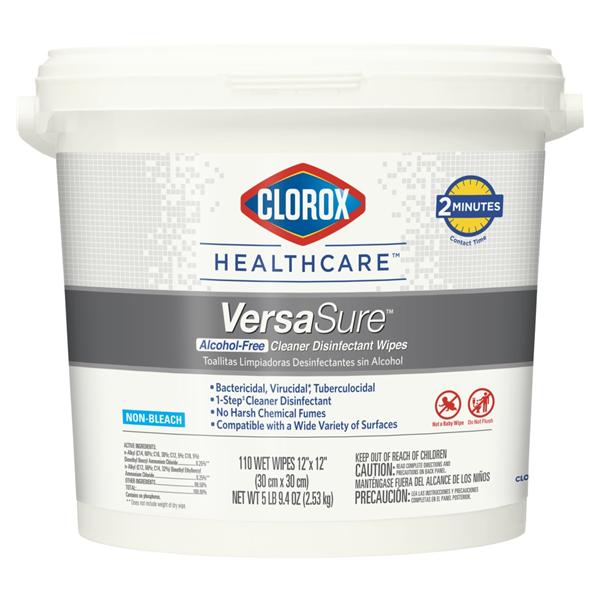 Wipes Surface Disinfectant Clorox VersaSure 12 in x 12 in Tub 110...