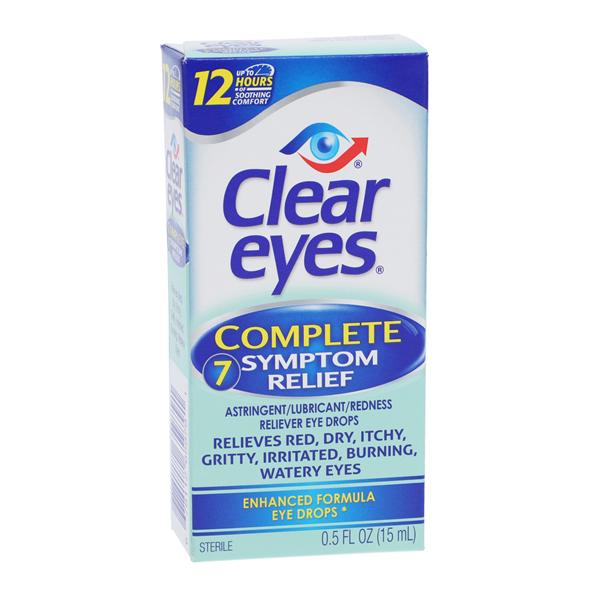 Clear Eyes Complete Drops 15ml/Bottle, 24 BT/CA
