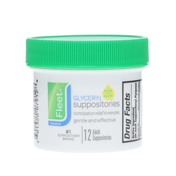 Fleet Enema Suppository 12/Box, 12 BX/CA