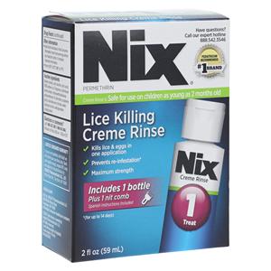 Nix Creme Rinse 1% Lice Treatement 2oz/Bottle, 24 BT/CA
