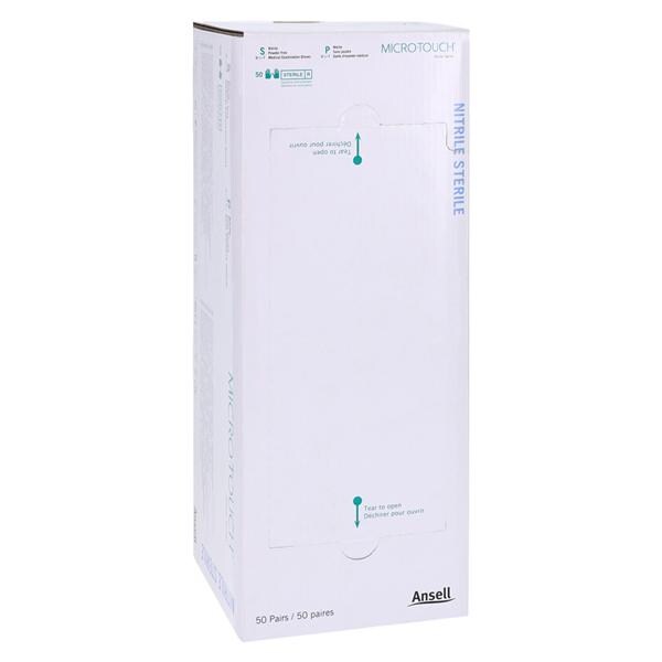 MICRO-TOUCH Nitrile Exam Gloves Small Blue Sterile