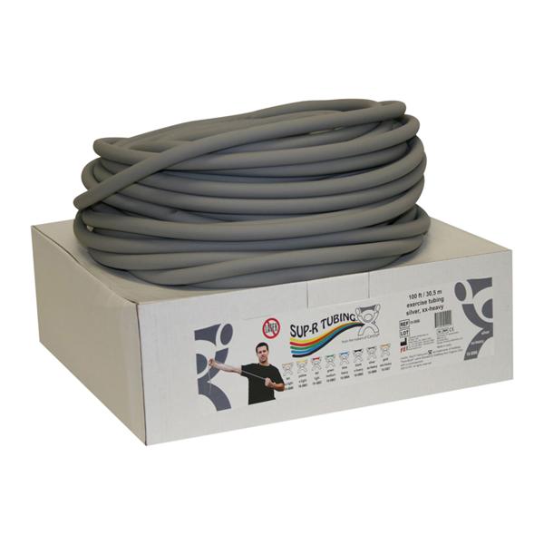 Sup-R Tubing Exercise Tubing 100' Silver 2X-Heavy