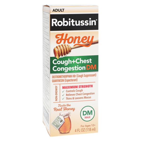 Robitussin Honey DM Adult Cough/Congestion Liquid 20/400mg Maximu...