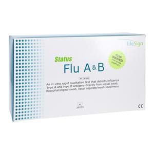 Status Influenza A&B Test Kit CLIA Waived 25/Box