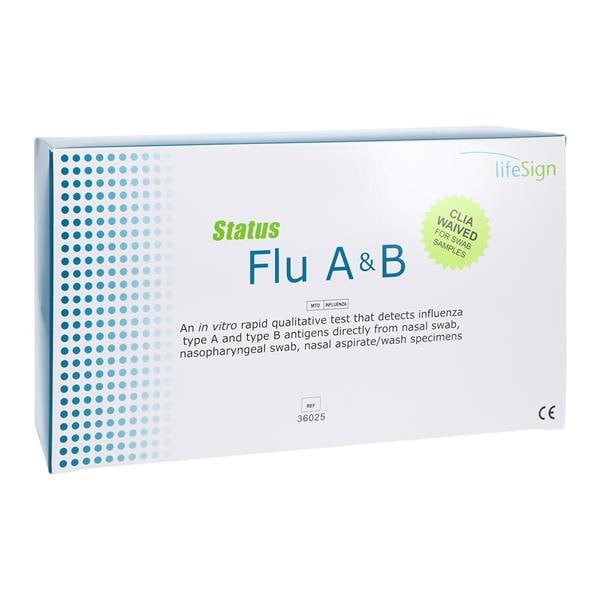 Status Influenza A&B Test Kit CLIA Waived 25/Box