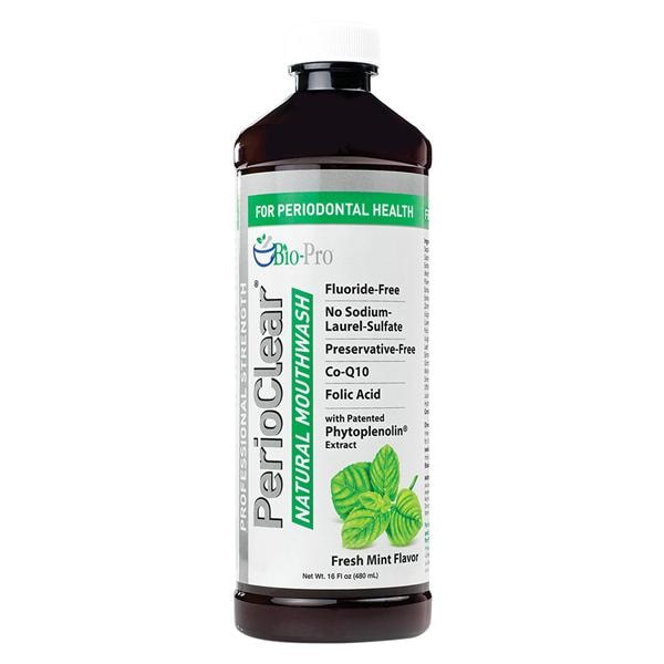 Bio-Pro PerioClear Fresh Mint Mouthwash 16 oz Ea