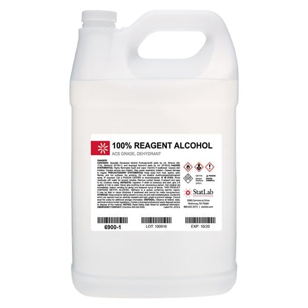 Alcohol Reagent 100% 1gal Each, 4 EA/CA
