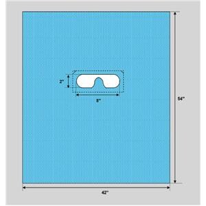 42x54" Sterile Eye Drape 8x2