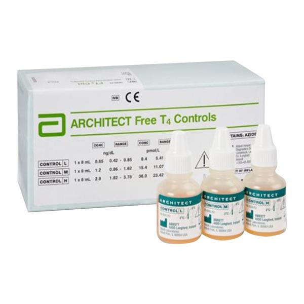 Architect fT4: Free Thyroxine Standard Control 3x8mL Ea