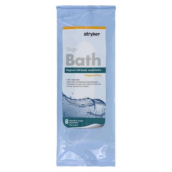 Comfort Bath Wash Cloths Fragrance Free Disposable 8x8" 8/Package...