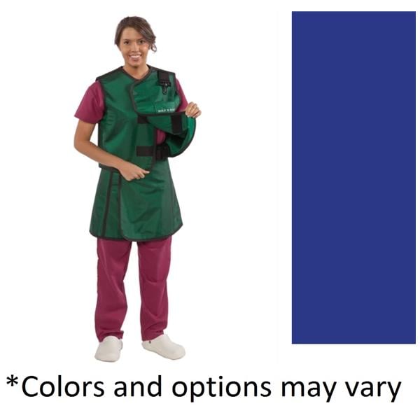 X-Ray Apron/Vest Royal Blue Medium Lead Free With Thyroid Collar...