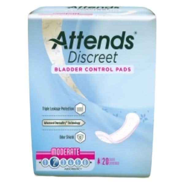 Attends Bladder Control Pad Female Adult 10.5" One Size Fits All...
