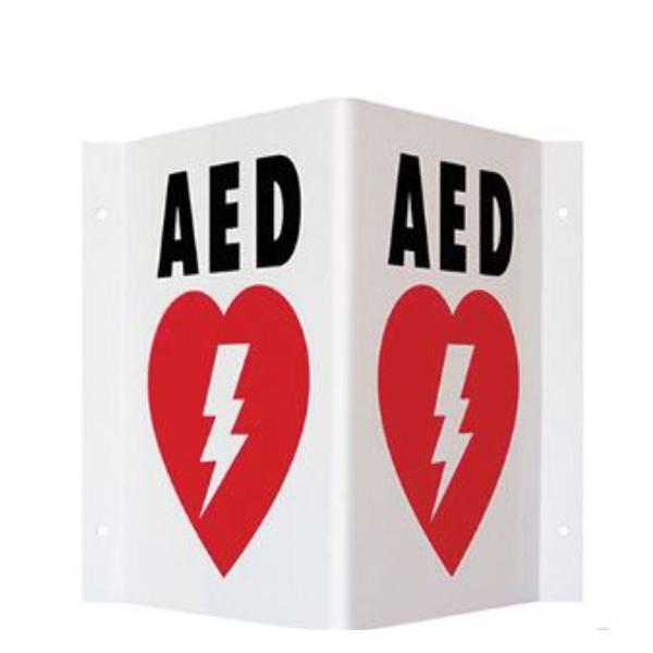 HeartStation AED Sign New Plastic 10/Pk