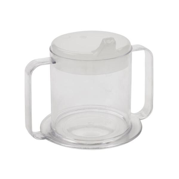 Lifestyle Essential Handle Cup Round Polystyrene Clear 10oz