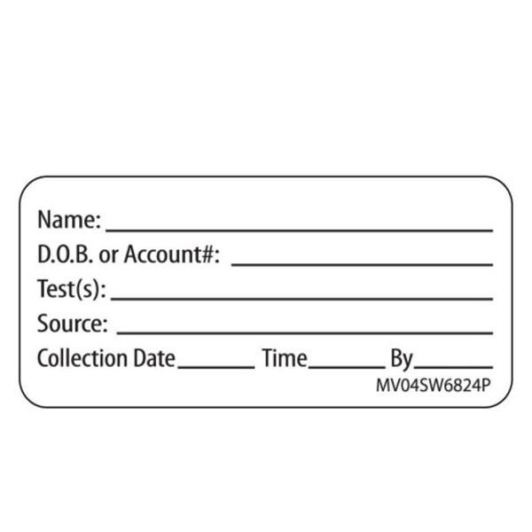 Specimen Label White 2.25x1" 420/Rl