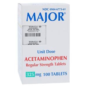 Acetaminophen Tablets 325mg Unit Dose Blister Pack 100/Package