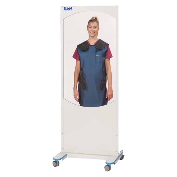 Clear-Pb X-Ray Barrier Clear 25x31x75" .5 Eqvlnc 4 Lk Cstr w/ 48x30 Vwng Pnl Ea