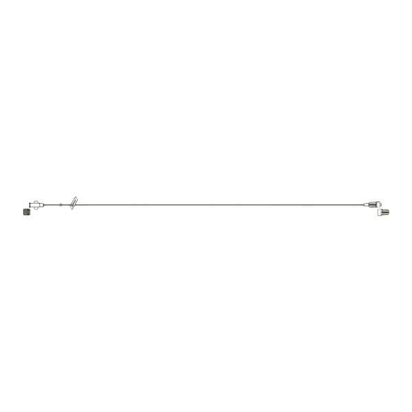IV Extension Set 0.6mL 84" Female Luer to Male LL Slide Clamp Mic...
