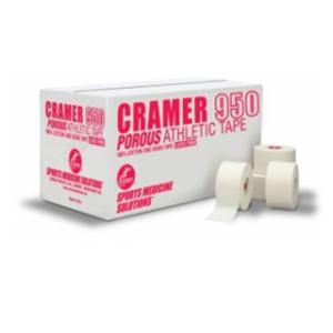 950 Porous Trainers Tape Cotton/Zinc Oxide .5"x10yd White Non-Sterile 24/Ca