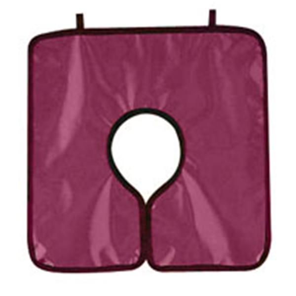 Cling Shield Lead-Free X-Ray Apron Panoramic Poncho Adult Mauve w/o Coll Ea