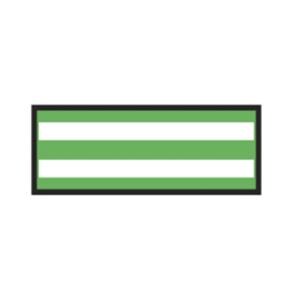 Marking Tape Lime Green/White Stripe Ea