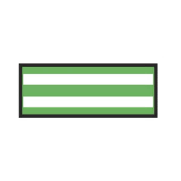 Marking Tape Lime Green/White Stripe Ea