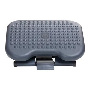 Mind Reader Comfy Adjustable-Height Foot Rest 4.3x18x13.4" Black Ea