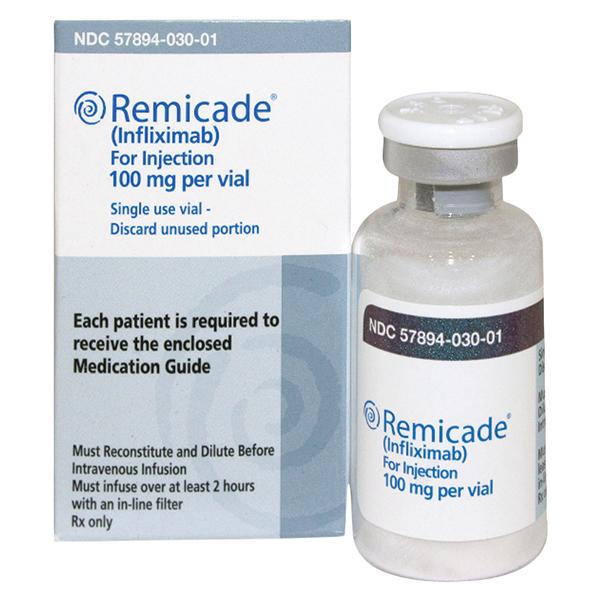 Remicade Injection 100mg/20mL SDV 20mL Each, 10 VL/CA
