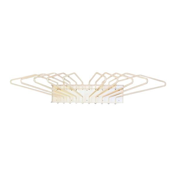 Wall Rack Almond 26x36x8" Ea