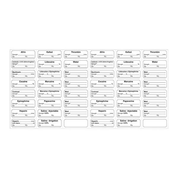 Medication Label OR / Surgery Kit
