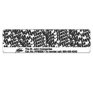 Identi-Hide IV Bag Label Black-Out White 4x1" 3" Core 1000/Rl