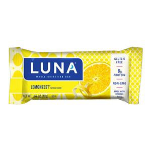 Luna Nutrition Bar Gluten Free Lemon Zest 1.69oz Packet 15/Bx
