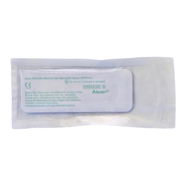 Suture 10-0 12" Nylon Monofilament C-3 Black 12/Bx