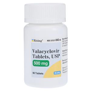 Valacyclovir HCl Tablets 500mg Bottle 90/Bottle Each
