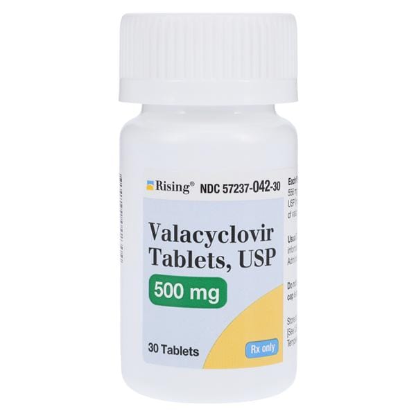 Valacyclovir HCl Tablets 500mg Bottle 30/Bottle Each