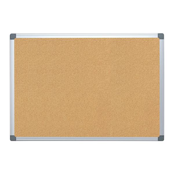 FORAY Aluminum-Framed Cork Bulletin Board 24x36" Ea
