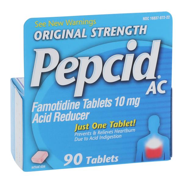 Pepcid AC Tablets 10mg 90/Bx, 24 BX/CA