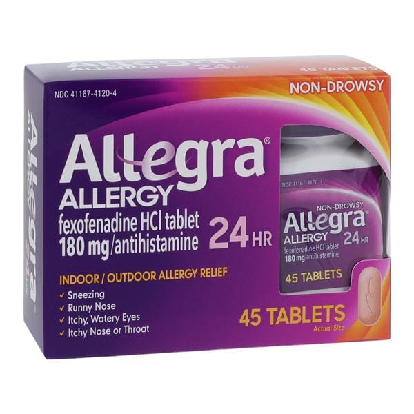 Allegra 24Hr Allergy Tablets 180mg 24 Hour 45/Bottle, 36 BT/CA