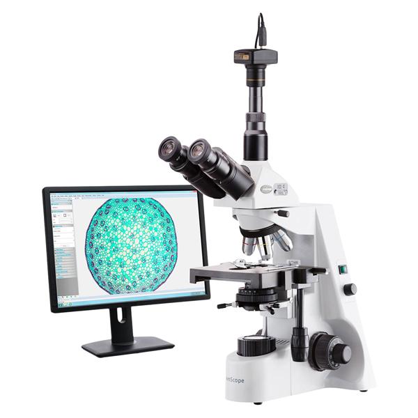 Trinocular Microscope Infinity Corrected 4, 10, 40, 100x Ea