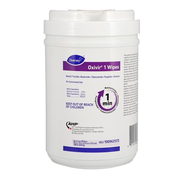 Cleaner & Disinfectant Surface Wipe Oxivir 1 RTU 10 in x 10 in 60...