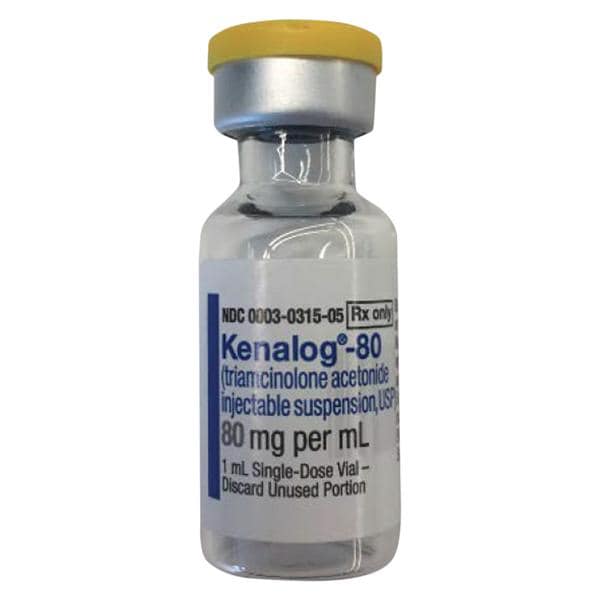 Kenalog 80 Injection 80mg/mL MDV 1mL Each