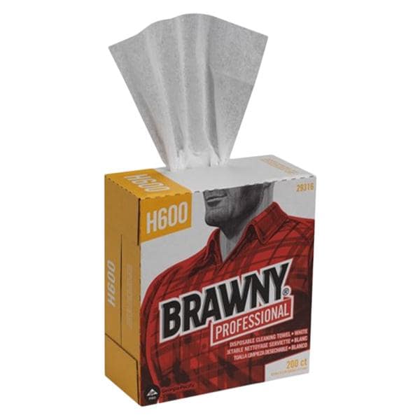 Brawny Cleaning Towel Dsp Hydro-Entangled Fibers 9.1 in x 12.5 in Wt 10/Ca