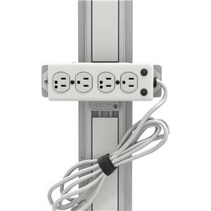 Power Strip 4-Outlet Medical Grade w/15' Cord Ea